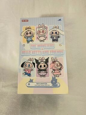 POP MART THE MONSTERS × Hello Kitty and Friends KUROMI Pendant 🤍💜🖤